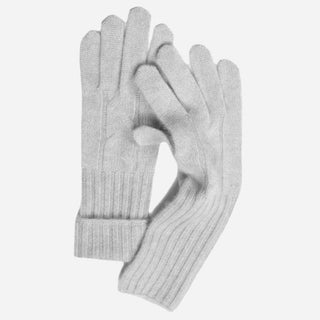 100% Cashmere Luxury Winter Gloves - Silver