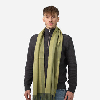 100% Wool Winter Scarf - Finch Green