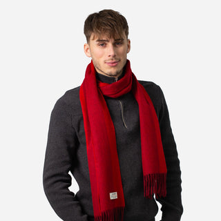 100% Wool Winter Scarf - Mystery Red